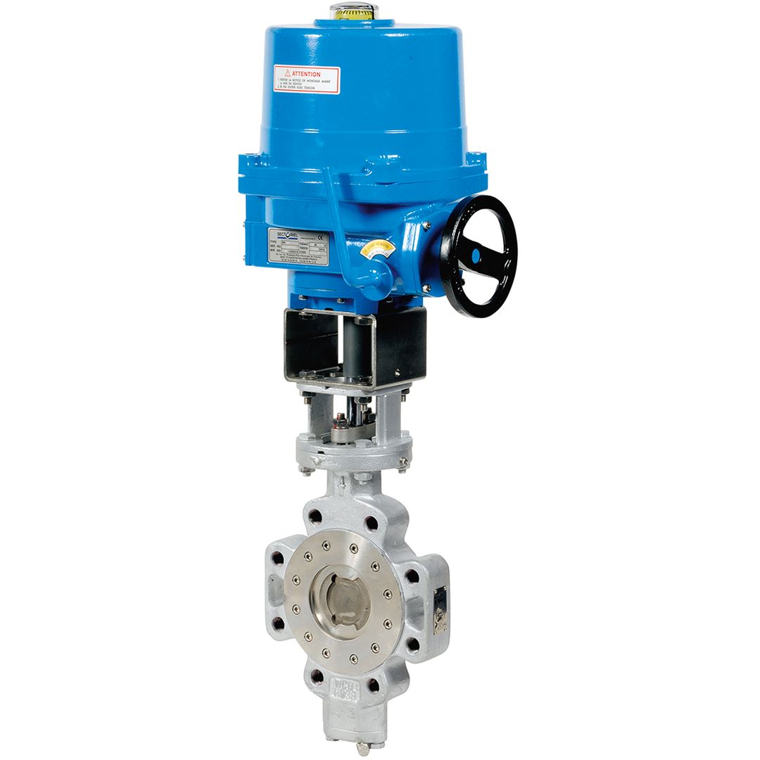 Electric actuated triple offset butterfly valves