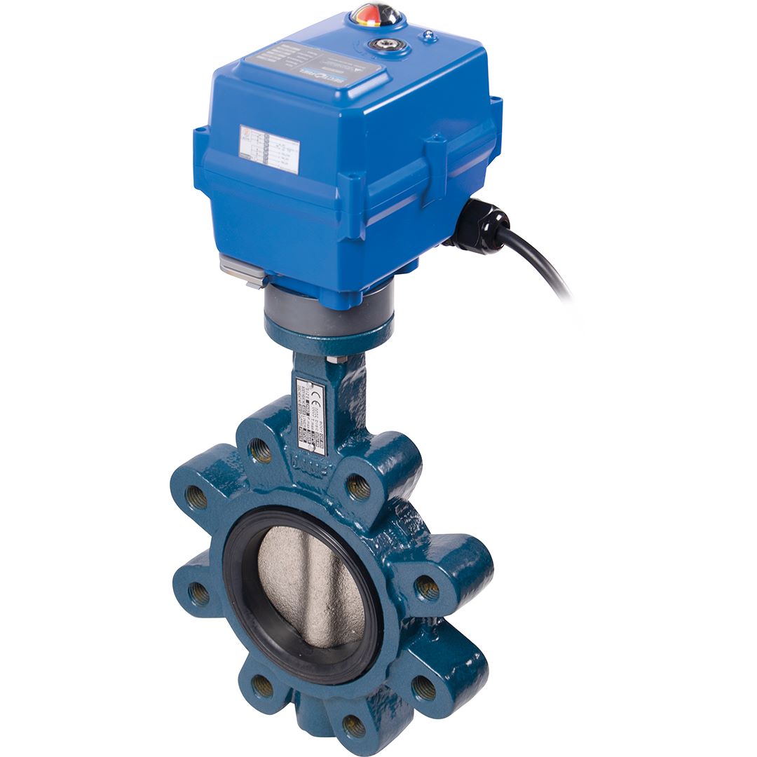 Electric actuated concentric butterfly valves