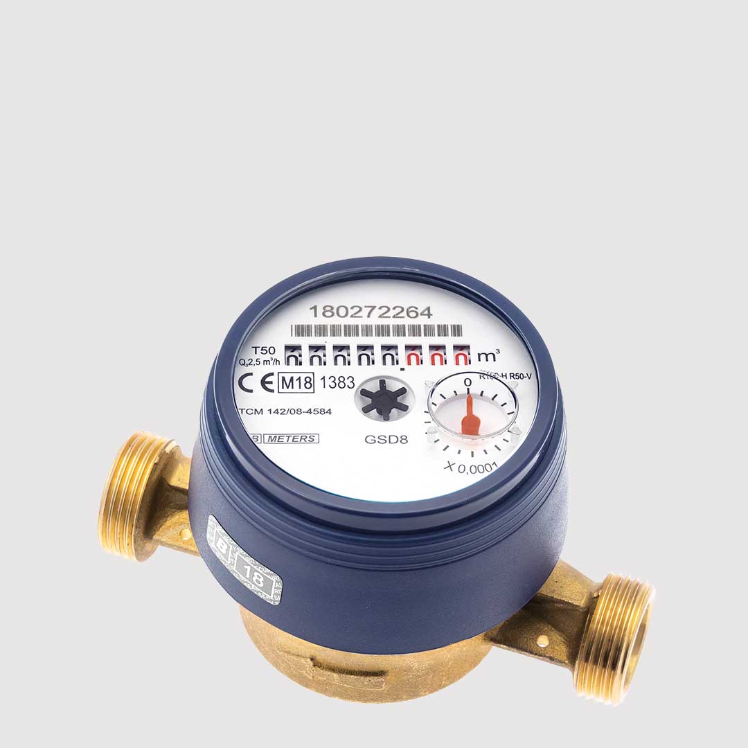 Threaded water meters