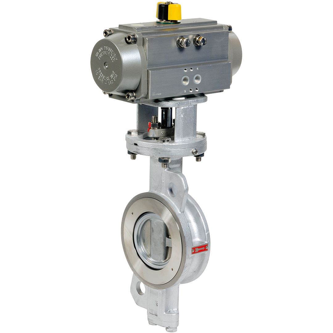 Pneumatic actuated double offset butterfly valves Pneumatic actuated double offset butterfly valves