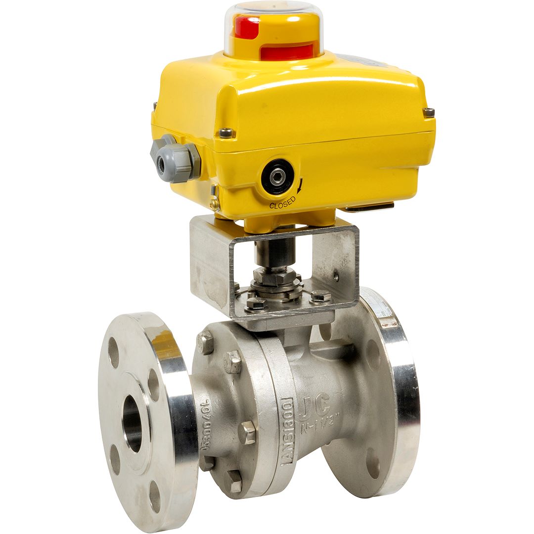 Electric actuated split body ball valves