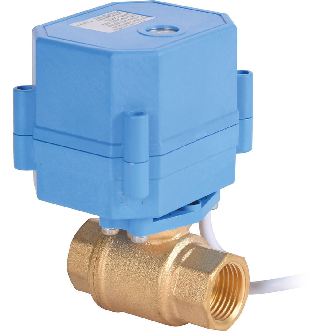 Compact electric actuated ball valves