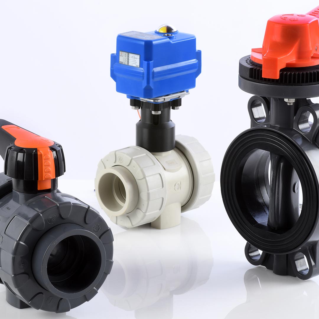 Plastic valves and fittings