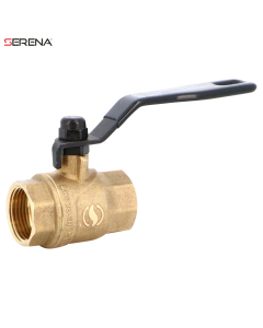 SERENA® brass ball valve 509S female/female black steel lever PN40