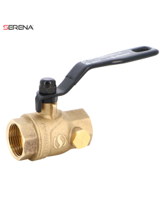 SERENA® brass ball valve 510S female/female black steel lever PN40