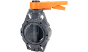 PVC butterfly valve 1100 flanged PN10