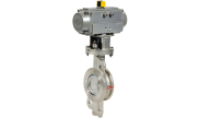 Double offset butterfly valve 1114 + RE/RES pneumatic actuator