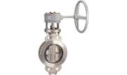 Stainless steel double offset butterfly valve 1114 wafer PN16/25