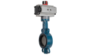 Cast iron butterfly valve 1123 + ADA/ASR pneumatic actuator