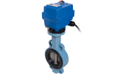 Butterfly valve 1150LT10 + TCR-T electric actuator regulation