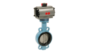 Ductile iron butterfly valve 1153LT10 + ADA/ASR pneumatic actuator