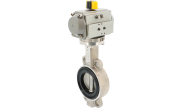 Stainless steel butterfly valve 1184 + RE/RES pneumatic actuator