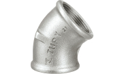 45° equal elbow female - Galvanised - 120