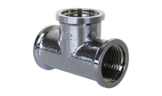 Chrome plated brass tee female - 130 GCH
