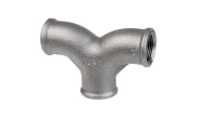 Equal twin elbows female - Black - 132