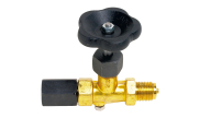 High pressure brass valve male/female + stretcher nut 1390 1/2''