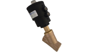 ZEUS® bronze actuated angle seat valve 1420/1422 normally closed BSP