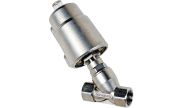 Stainless steel actuated angle seat valve 1430 normally closed BSP