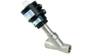 ARES® stainless steel actuated angle seat valve 1452 normally open BSP