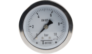 Full stainless steel  pressure gauge dry axial Ø63 1626