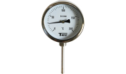 Bi-metallic stainless steel thermometer radial Ø100 L77mm 1680