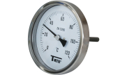 Bi-metallic stainless steel thermometer axial Ø100 L100mm 1685