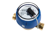 Single jet water meter with pulse transmitter for cold water MID R100