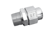 Forged stainless steel equal union male BSP/BW 2067