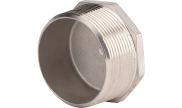 Stainless steel hexagonal plug male BSP 2076