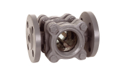 Cast iron sight glass with steady baffles C 164 - 2225 flanged PN16