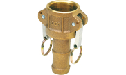 Brass cam-lock hose coupling C 2263