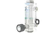 Acrylic flowmeter with float & regulating valve DS 2281 NPT