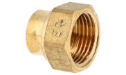 Brass welding socket female threaded/female copper - 270 GC