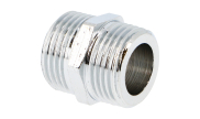 Chrome plated brass equal nipple male - 280 GCH