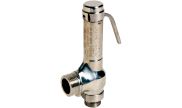 Stainless steel safety valve free outlet and lever 0-12bar