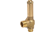 Brass threaded safety valve 2871 pipe outlet 0-12bar