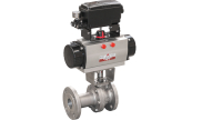 V-port ball valve 340IIS + ASR pneumatic actuator + YT 3300 positioner
