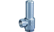 Stainless steel angle overflow valve 417 P PTFE seat