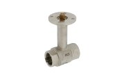 Brass ball valve 500HC BSP male/male ISO pad with stem extension