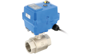 Brass ball valve 502 + TCR electric actuator