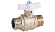Brass ball valve 502 BSP male/male