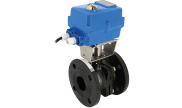 ICP Valves Cast iron flanged ball valve NF 505 + TCR electric actuator