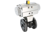 Cast iron ball valve 507 + RE/RES pneumatic actuator