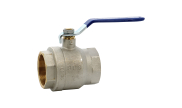 Brass ball valve 508 female/female blue lever PN30/20
