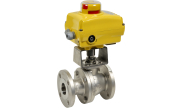 Stainless steel ball valve 515IIT + SA/NA electric actuator