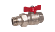 Brass ball valve 524 PN25 union fittings
