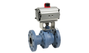 Carbon steel ball valve 530AIT + ADA/ASR pneumatic actuator