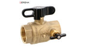 SERENA® brass ball valve 530S F/F black aluminum butterfly handle PN40