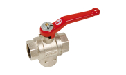 Brass ball valve 3 way-T port 535 PN25