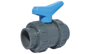 PVC ball valve 583 with glued unions ends
